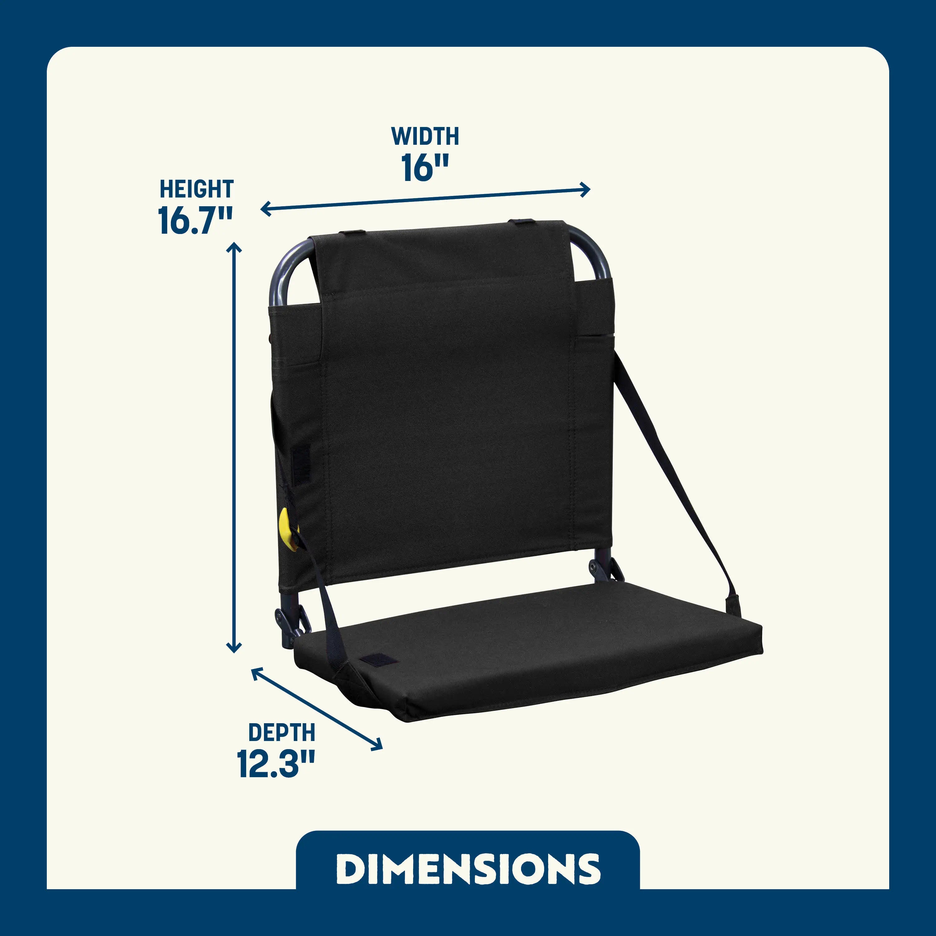 Foldable BleacherBack - Outdoor Rocking Chairs with Dynamic Comfort Edge Detail