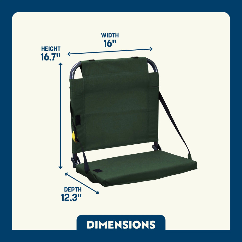 Foldable BleacherBack - Outdoor Rocking Chairs with Dynamic Comfort Edge Detail