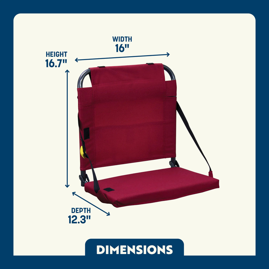 Foldable BleacherBack - Outdoor Rocking Chairs with Dynamic Comfort Edge Detail