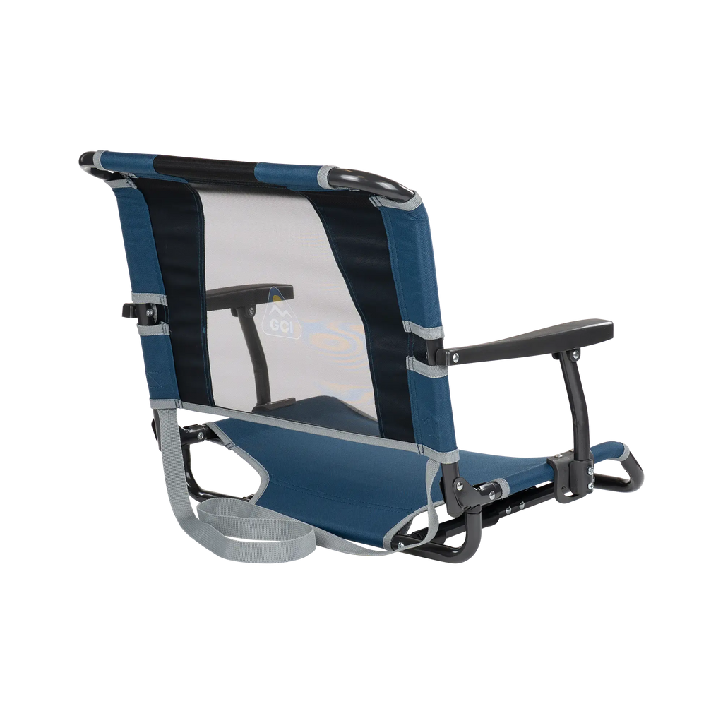 Heavy Duty Big Comfort Stadium Chair with Armrests - Rocker Chair for Camping & Lawns Detail