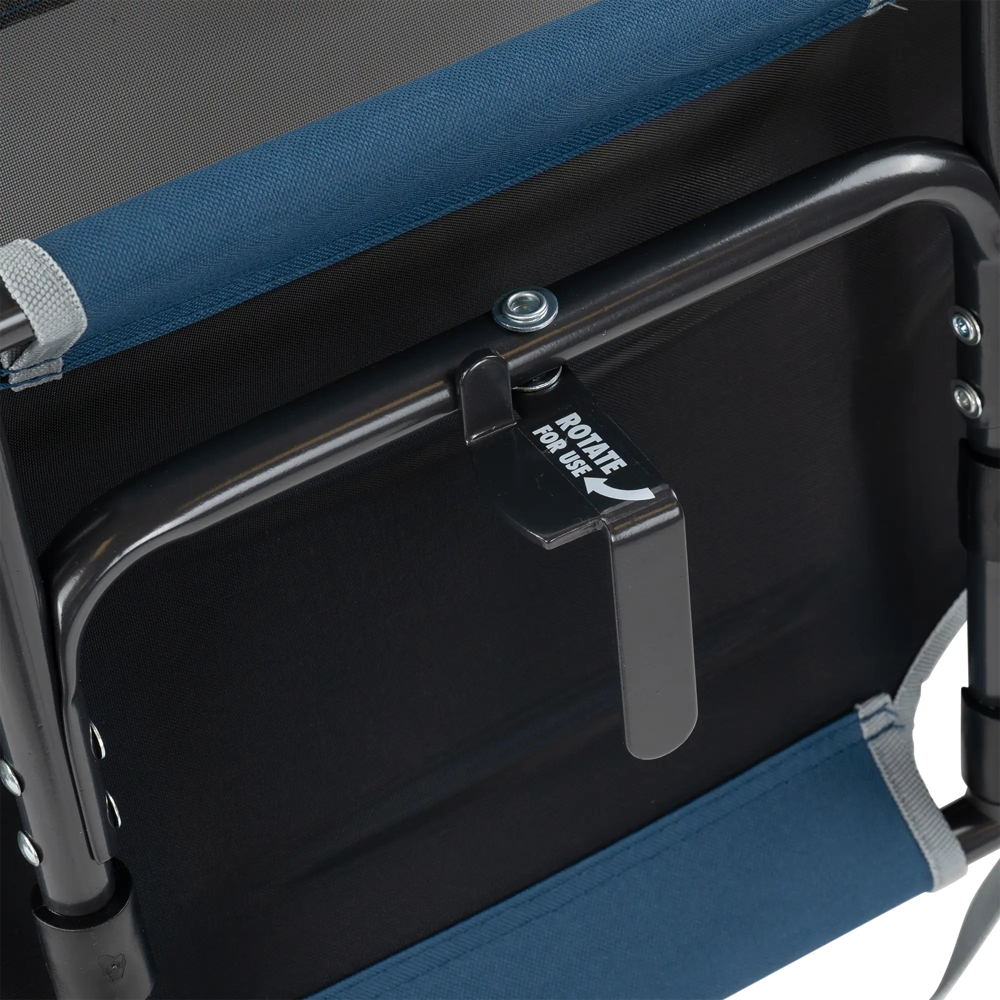 Heavy Duty Big Comfort Stadium Chair with Armrests - Rocker Chair for Camping & Lawns Detail