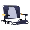 Ergonomic Portable Stadium Rock-Cliner - Camp Rocker Chair for Fishing & Beach Trips - Rich Blue