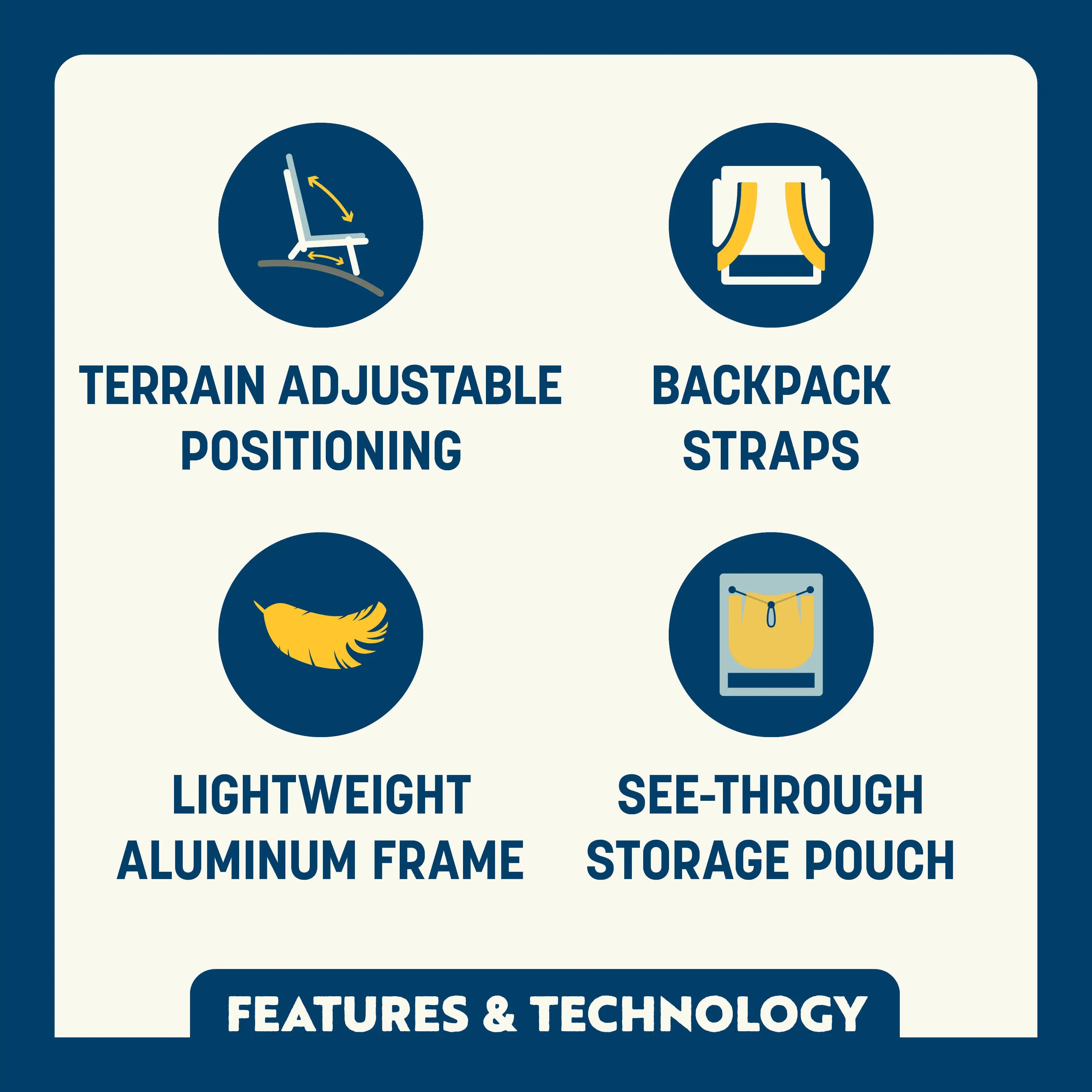 Premium All-Weather Everywhere Chair 2 - Rocker Chair for Camping & Lawns Detail