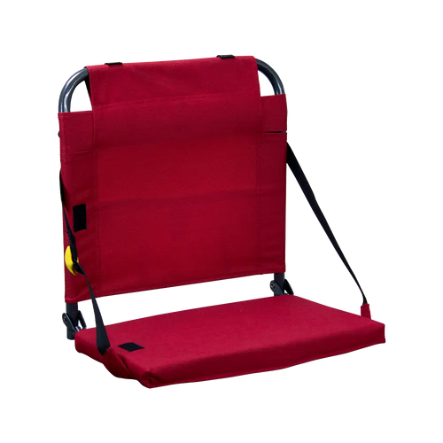 Foldable BleacherBack - Outdoor Rocking Chairs with Dynamic Comfort Edge - Red