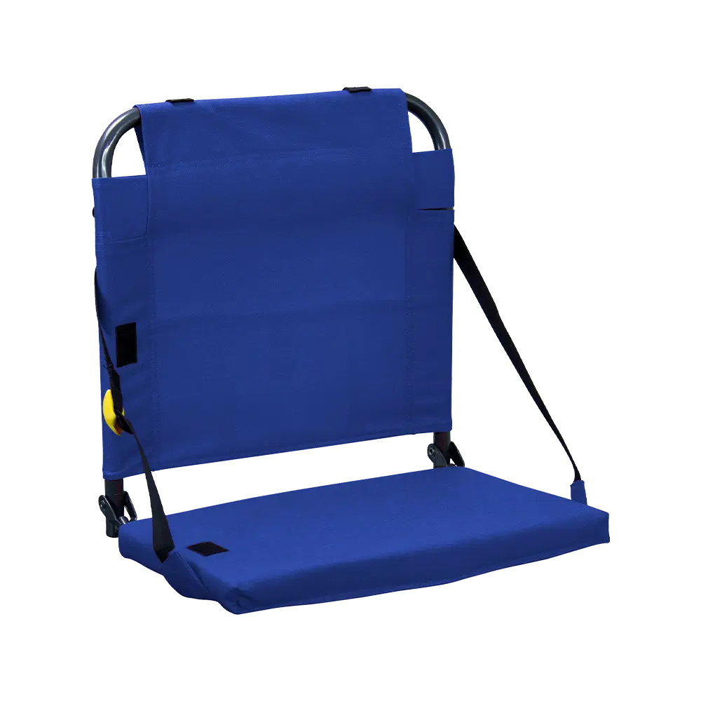 Foldable BleacherBack - Outdoor Rocking Chairs with Dynamic Comfort Edge - Royal Blue