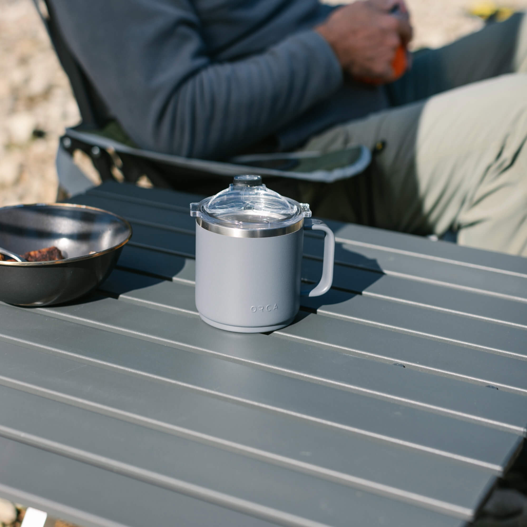 Heavy Duty Compact Camp Table 25 - Portable Camp Kitchen Table Counter Detail