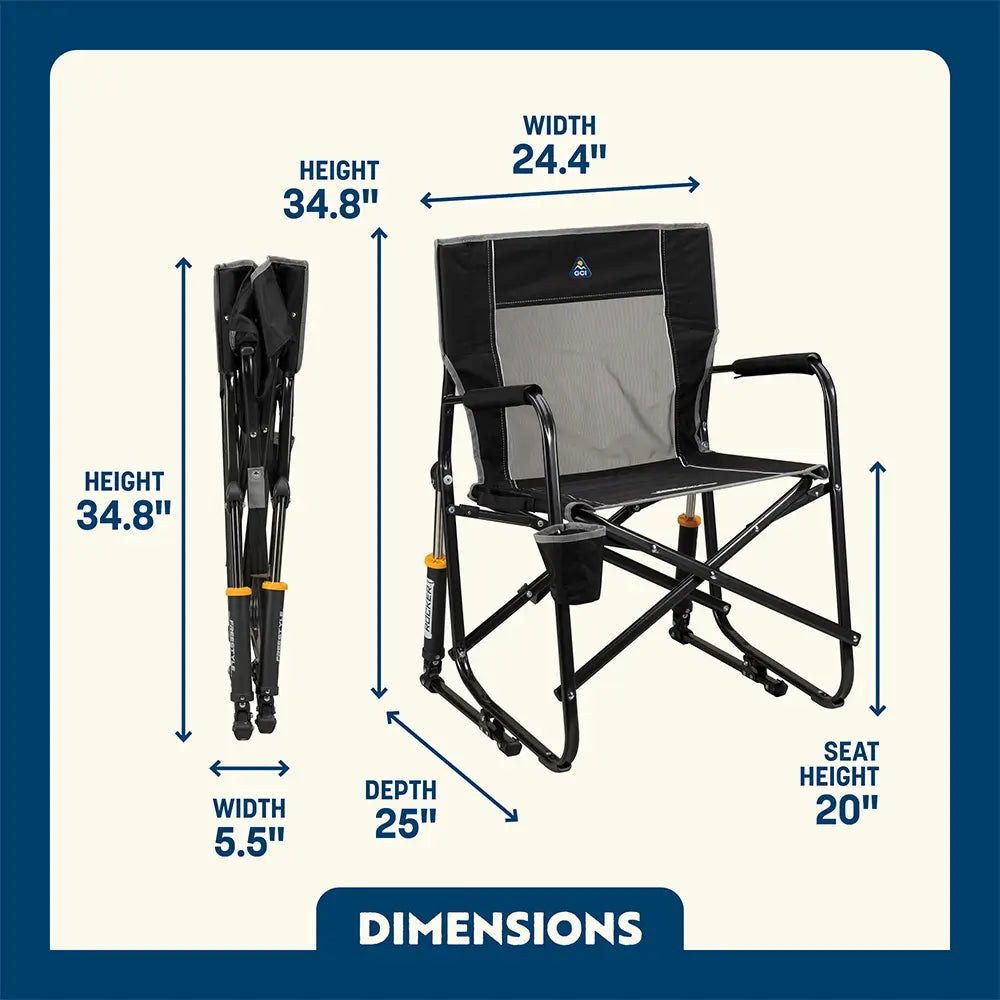 Ultra-Comfortable Freestyle Rocker - Rocker Chair for Camping & Lawns Detail