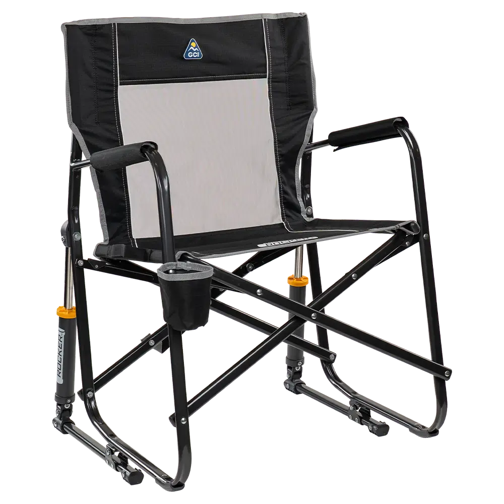 Ultra-Comfortable Freestyle Rocker - Rocker Chair for Camping & Lawns - Black