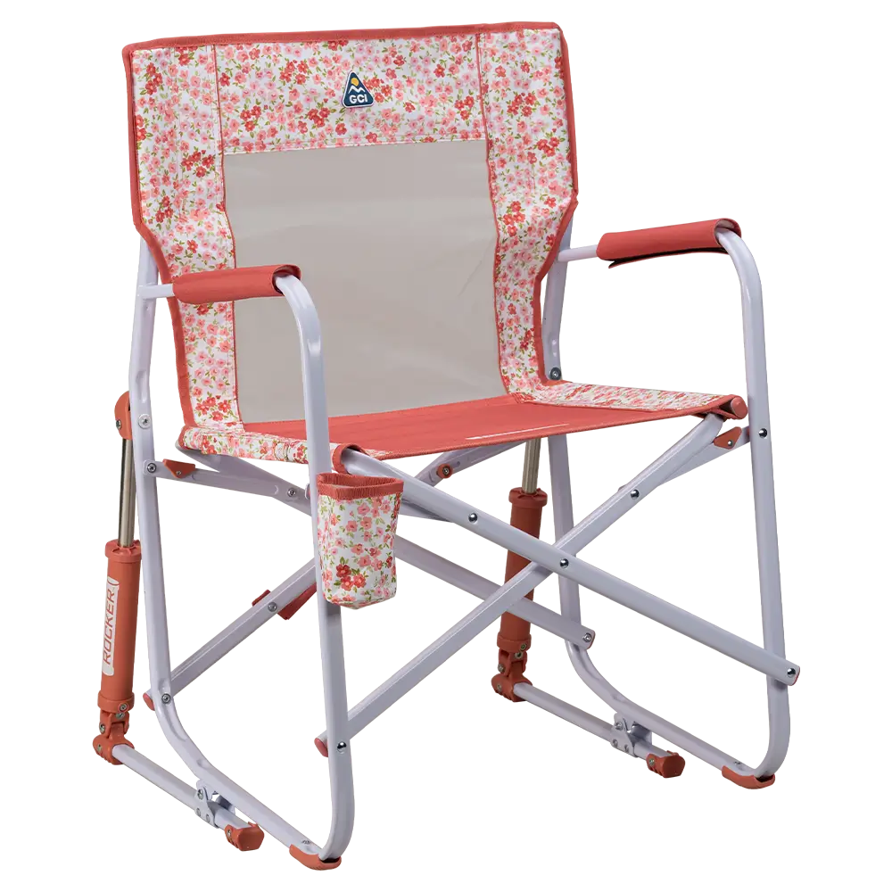 Ultra-Comfortable Freestyle Rocker - Rocker Chair for Camping & Lawns - Pink Sundress