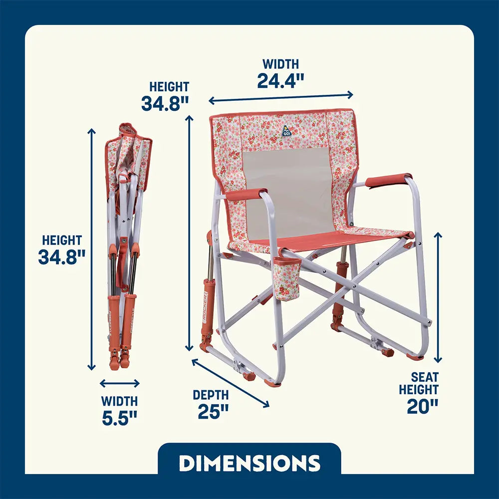 Ultra-Comfortable Freestyle Rocker - Rocker Chair for Camping & Lawns Detail