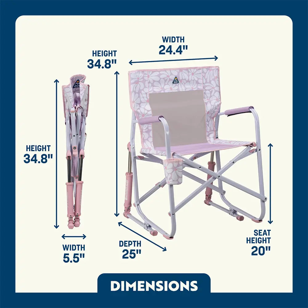 Ultra-Comfortable Freestyle Rocker - Rocker Chair for Camping & Lawns Detail