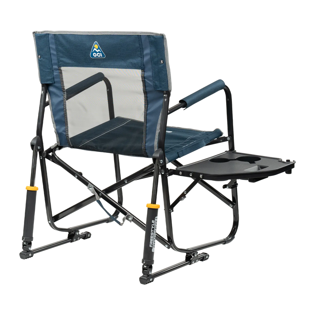 Ergonomic Portable Freestyle Rocker with Side Table - Folding Rocking Chair - Perfect for Tailgating Detail