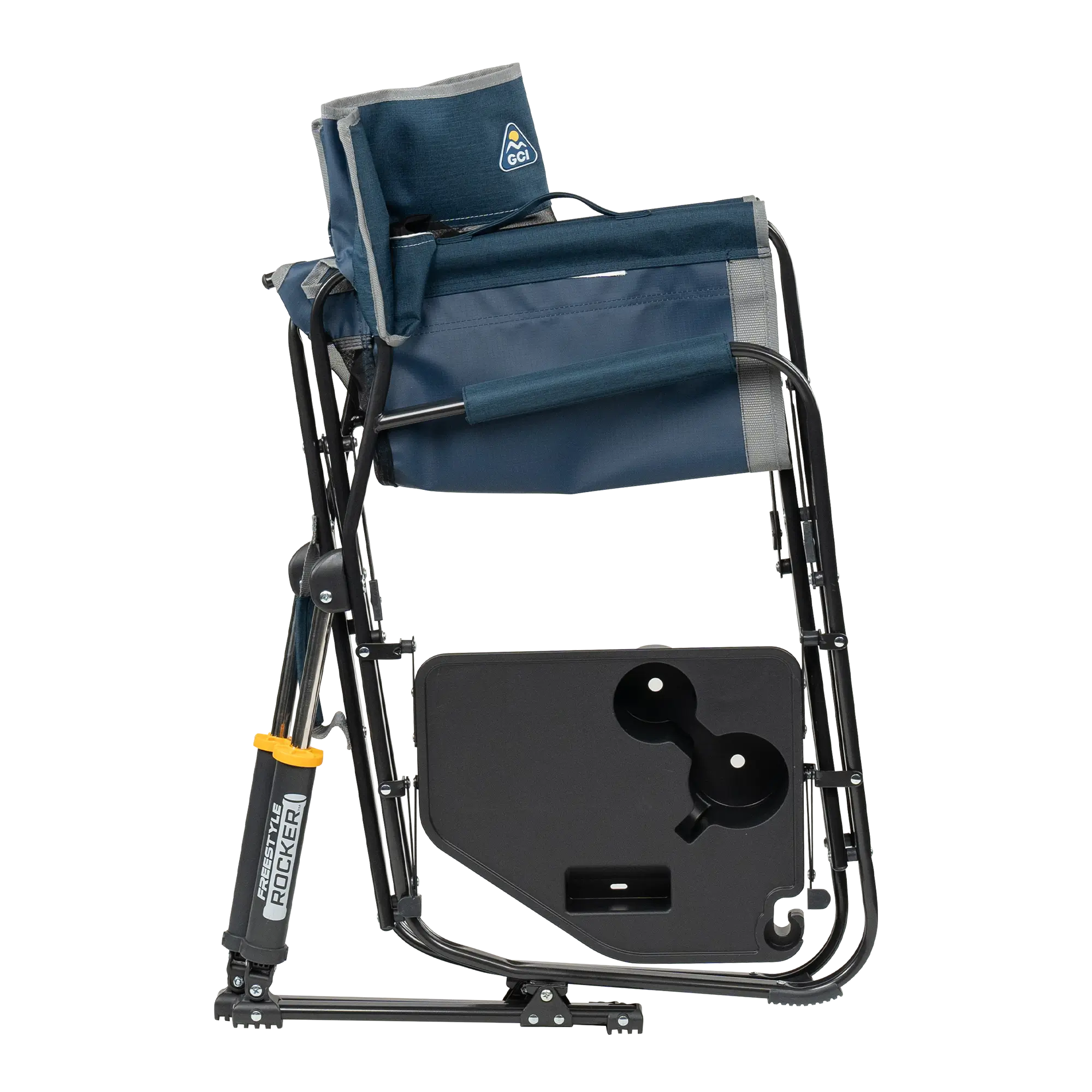 Ergonomic Portable Freestyle Rocker with Side Table - Folding Rocking Chair - Perfect for Tailgating Detail