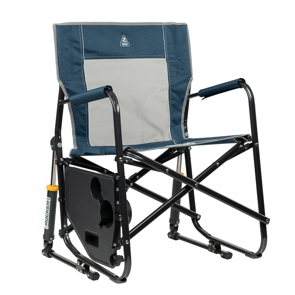 Ergonomic Portable Freestyle Rocker with Side Table - Folding Rocking Chair - Perfect for Tailgating Detail
