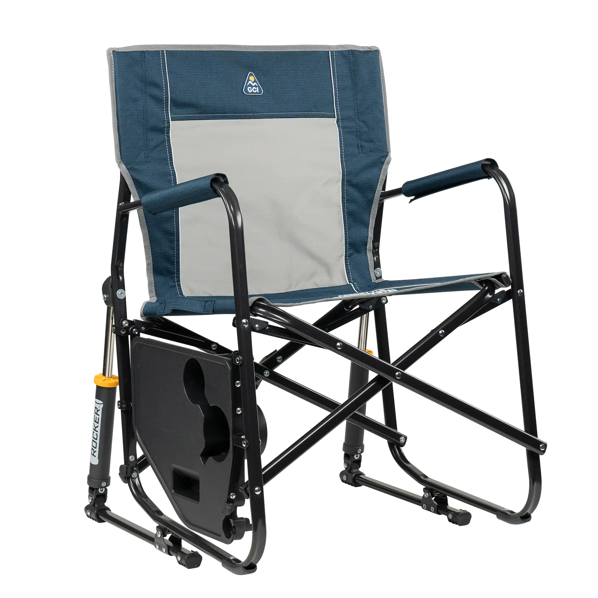 Ergonomic Portable Freestyle Rocker with Side Table - Folding Rocking Chair - Perfect for Tailgating Detail