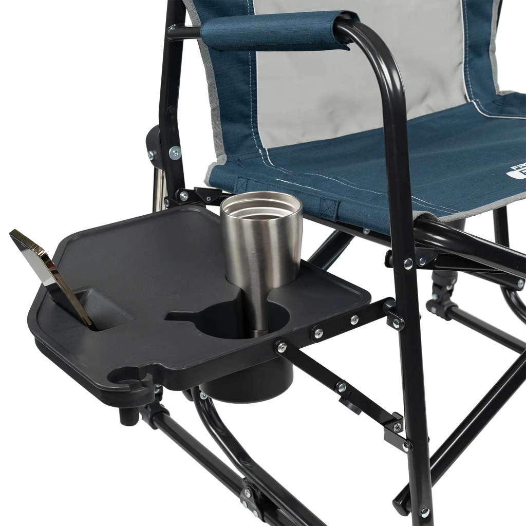 Ergonomic Portable Freestyle Rocker with Side Table - Folding Rocking Chair - Perfect for Tailgating Detail