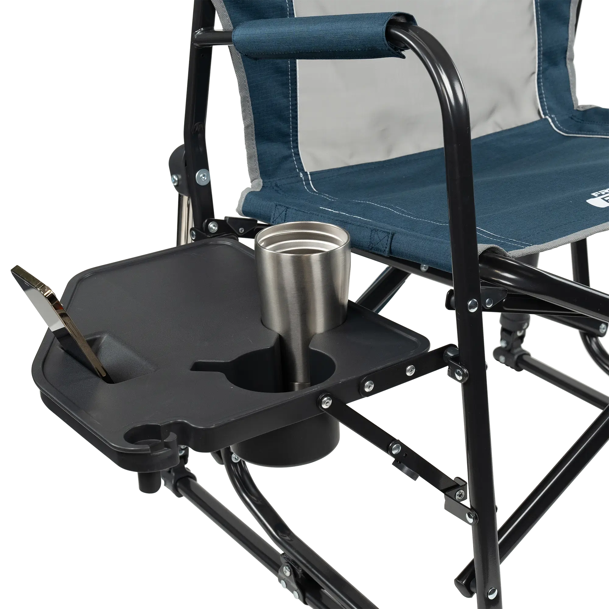 Ergonomic Portable Freestyle Rocker with Side Table - Folding Rocking Chair - Perfect for Tailgating Detail