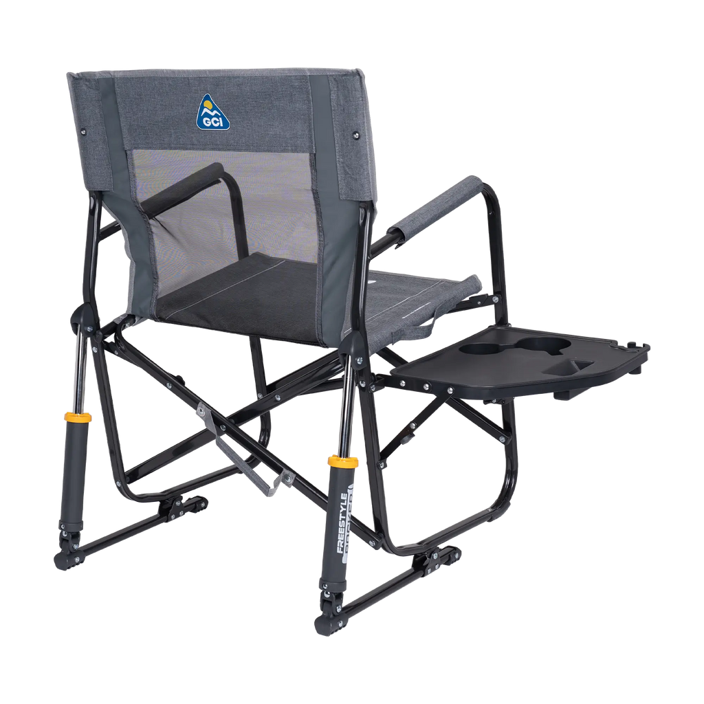 Ergonomic Portable Freestyle Rocker with Side Table - Folding Rocking Chair - Perfect for Tailgating Detail