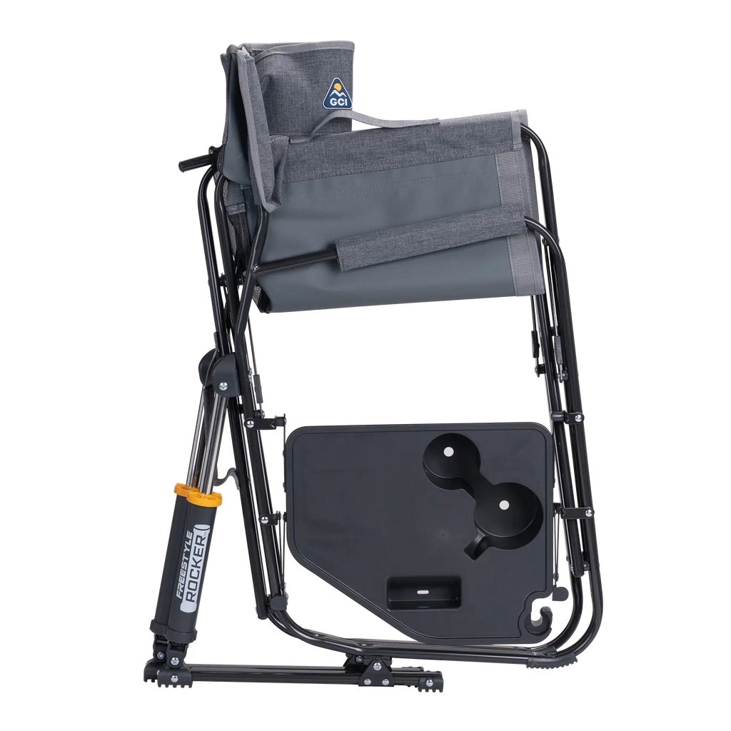 Ergonomic Portable Freestyle Rocker with Side Table - Folding Rocking Chair - Perfect for Tailgating Detail