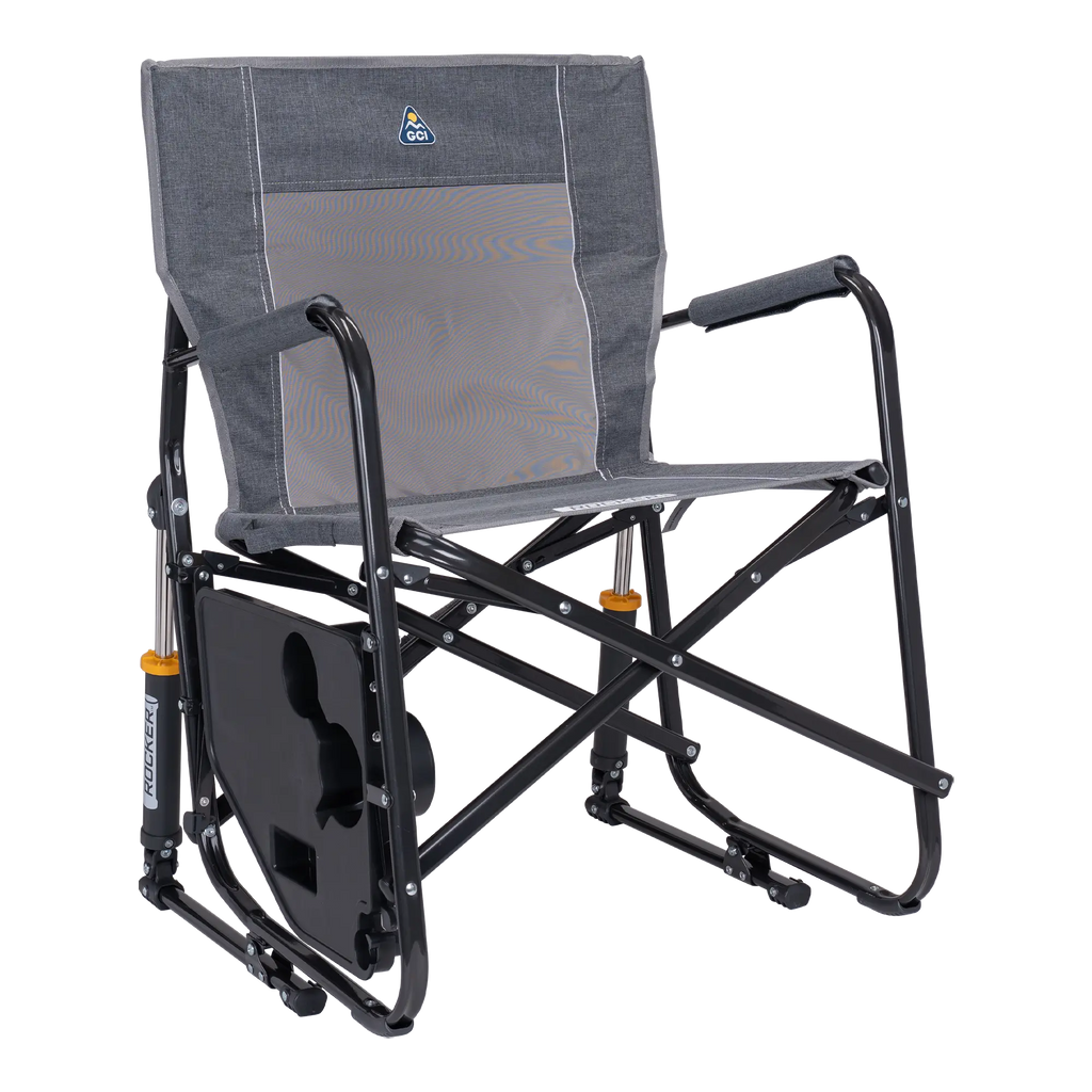 Ergonomic Portable Freestyle Rocker with Side Table - Folding Rocking Chair - Perfect for Tailgating Detail