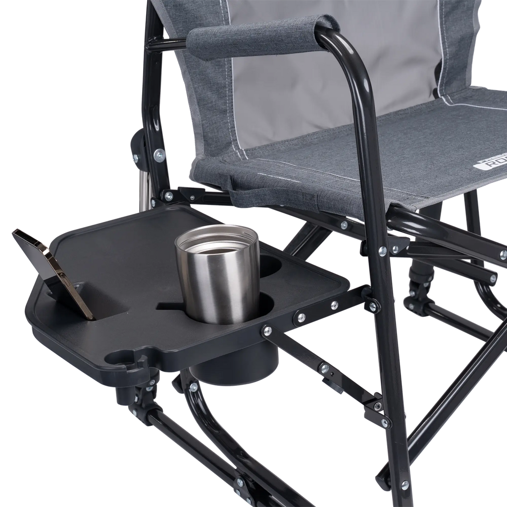 Ergonomic Portable Freestyle Rocker with Side Table - Folding Rocking Chair - Perfect for Tailgating Detail