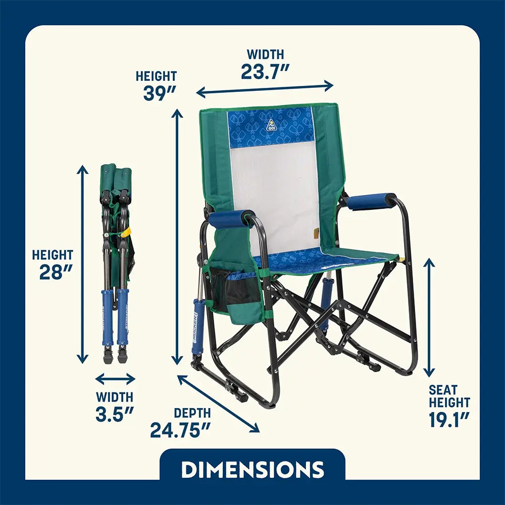 Ultra-Comfortable Stowaway Rocker - Camp Rocker Chair for Fishing & Beach Trips Detail