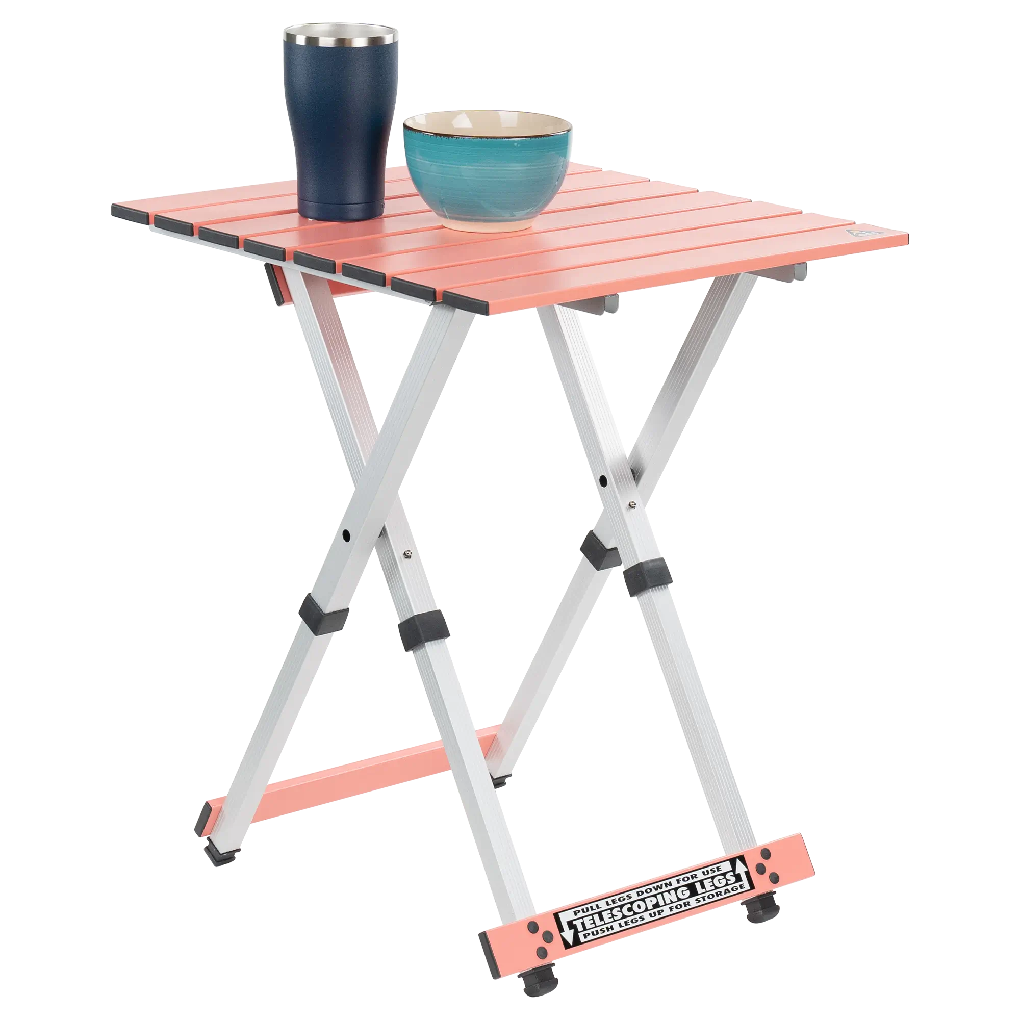 Compact Compact Camp Table 20 - Folding Camping Table with Storage Shelves Detail
