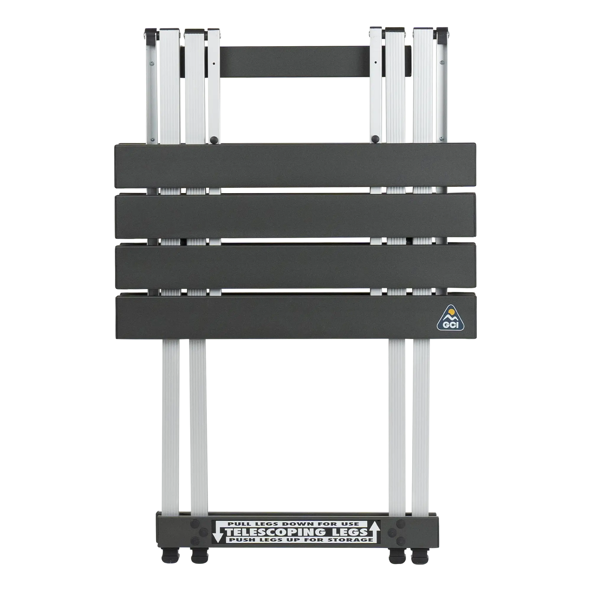 Compact Compact Camp Table 20 - Folding Camping Table with Storage Shelves Detail