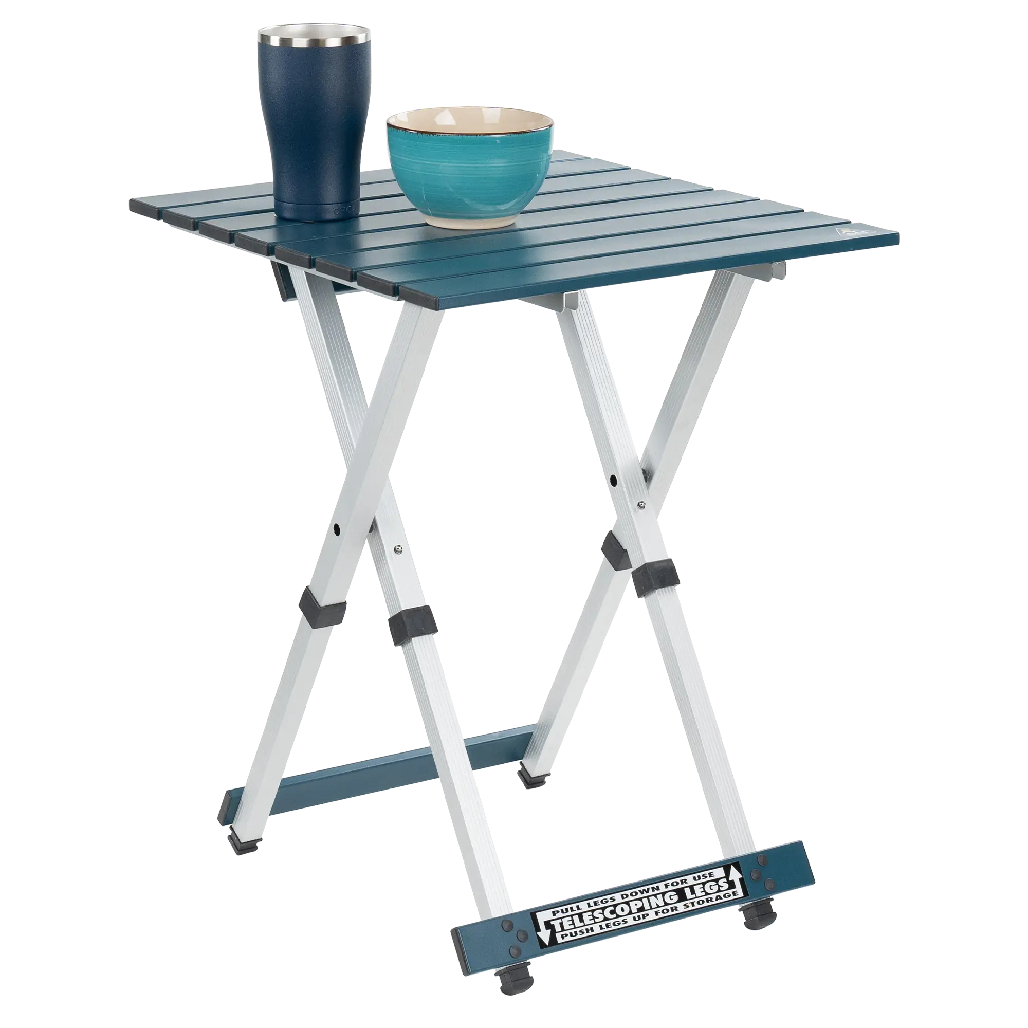 Compact Compact Camp Table 20 - Folding Camping Table with Storage Shelves Detail