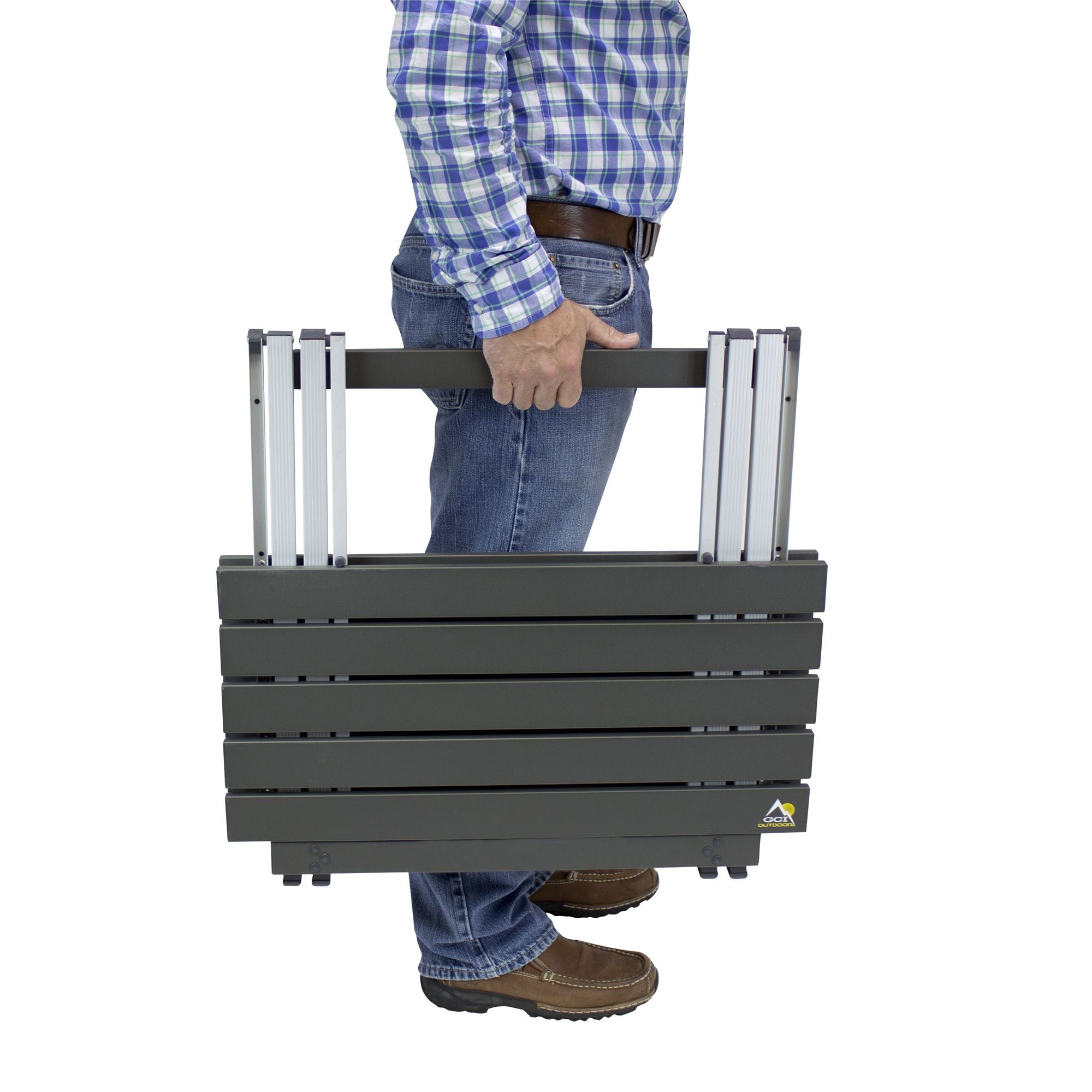 Heavy Duty Compact Camp Table 25 - Portable Camp Kitchen Table Counter Detail