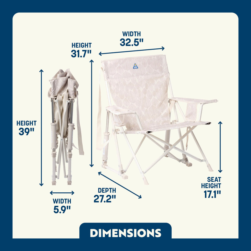 Heavy Duty Kickback Rocker - Outdoor Rocking Chairs with Dynamic Comfort Edge Detail