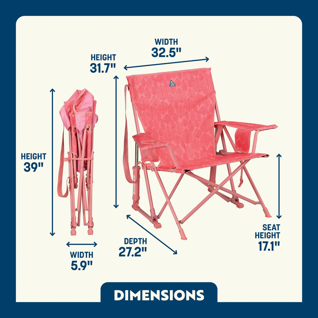 Heavy Duty Kickback Rocker - Outdoor Rocking Chairs with Dynamic Comfort Edge Detail