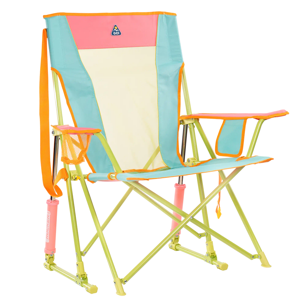 Foldable Comfort Pro Rocker - Rocker Chair for Camping & Lawns - Sweet Tea