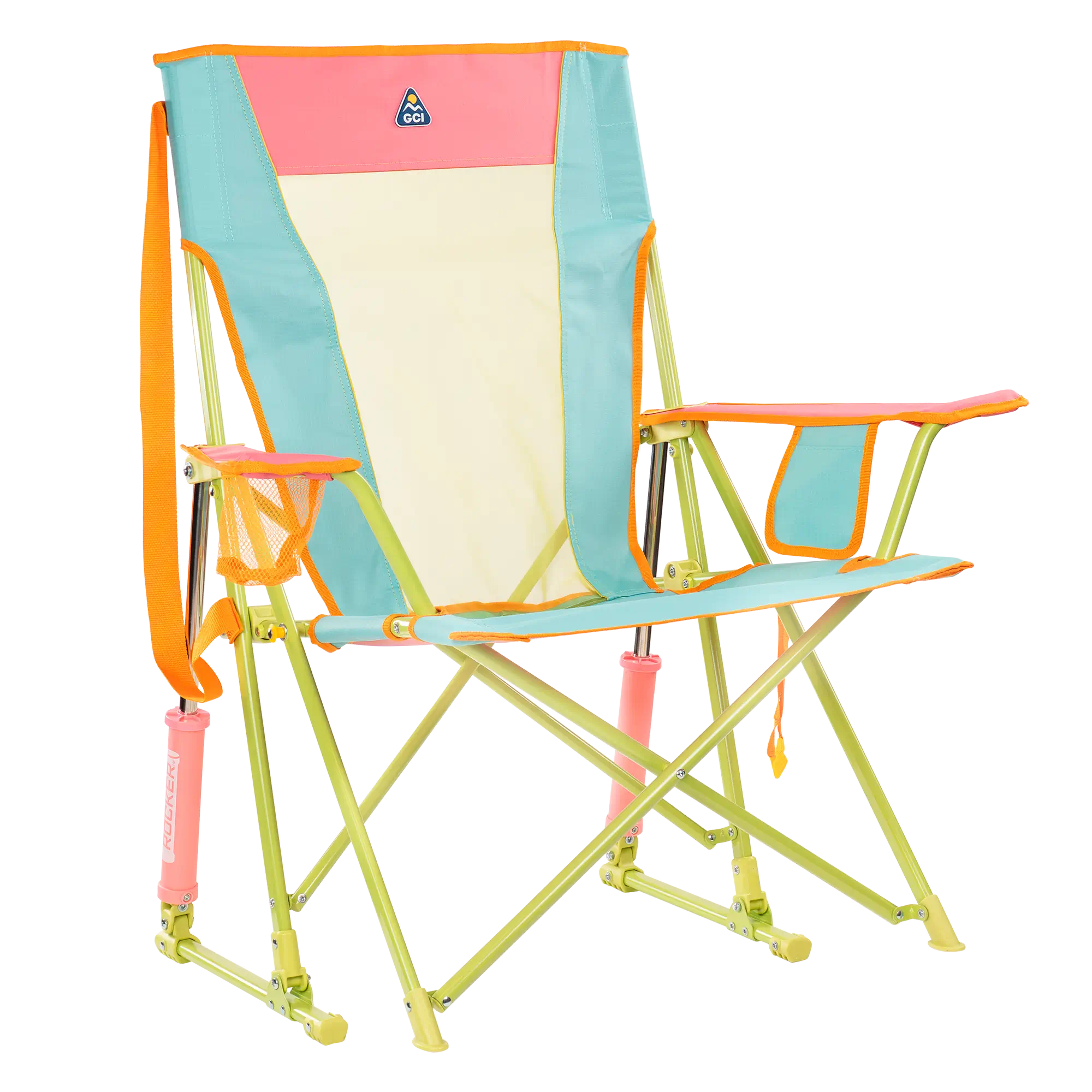 Foldable Comfort Pro Rocker - Rocker Chair for Camping & Lawns - Sweet Tea