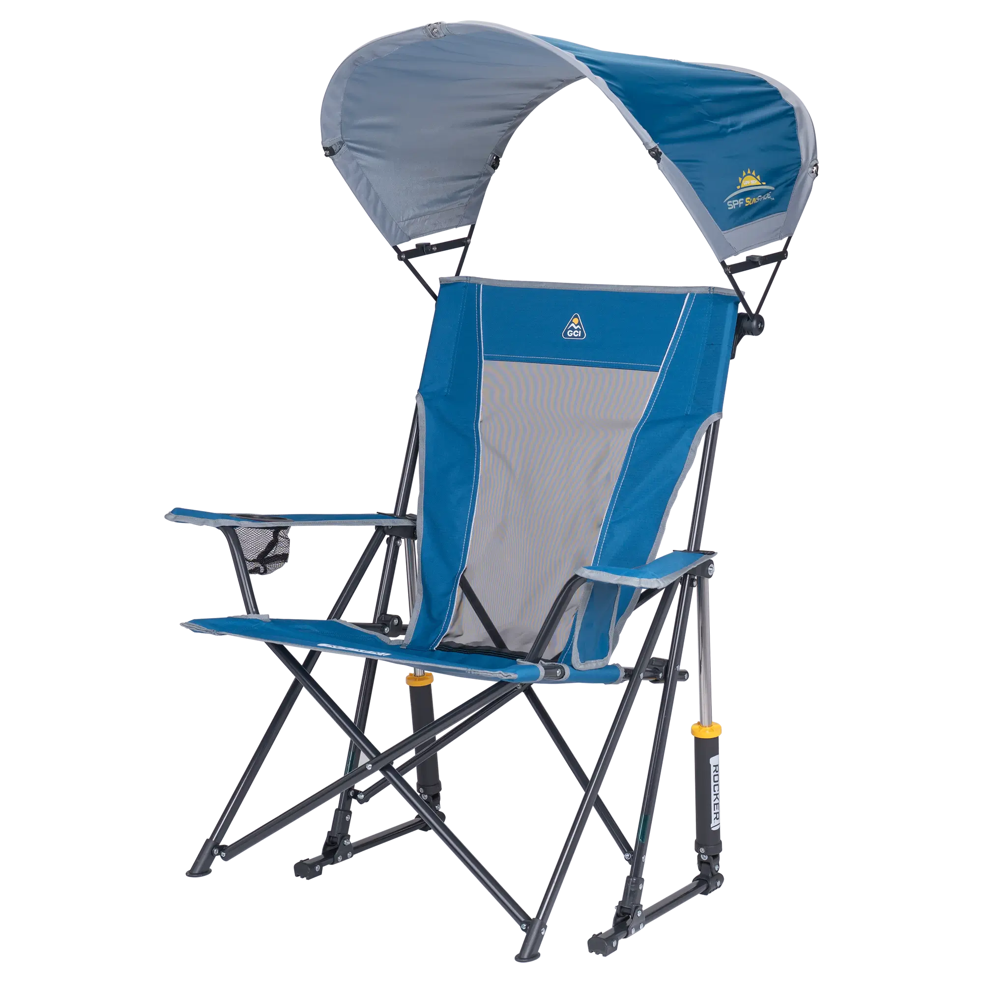 Heavy Duty SunShade Rocker - Rocker Chair for Camping & Lawns Detail