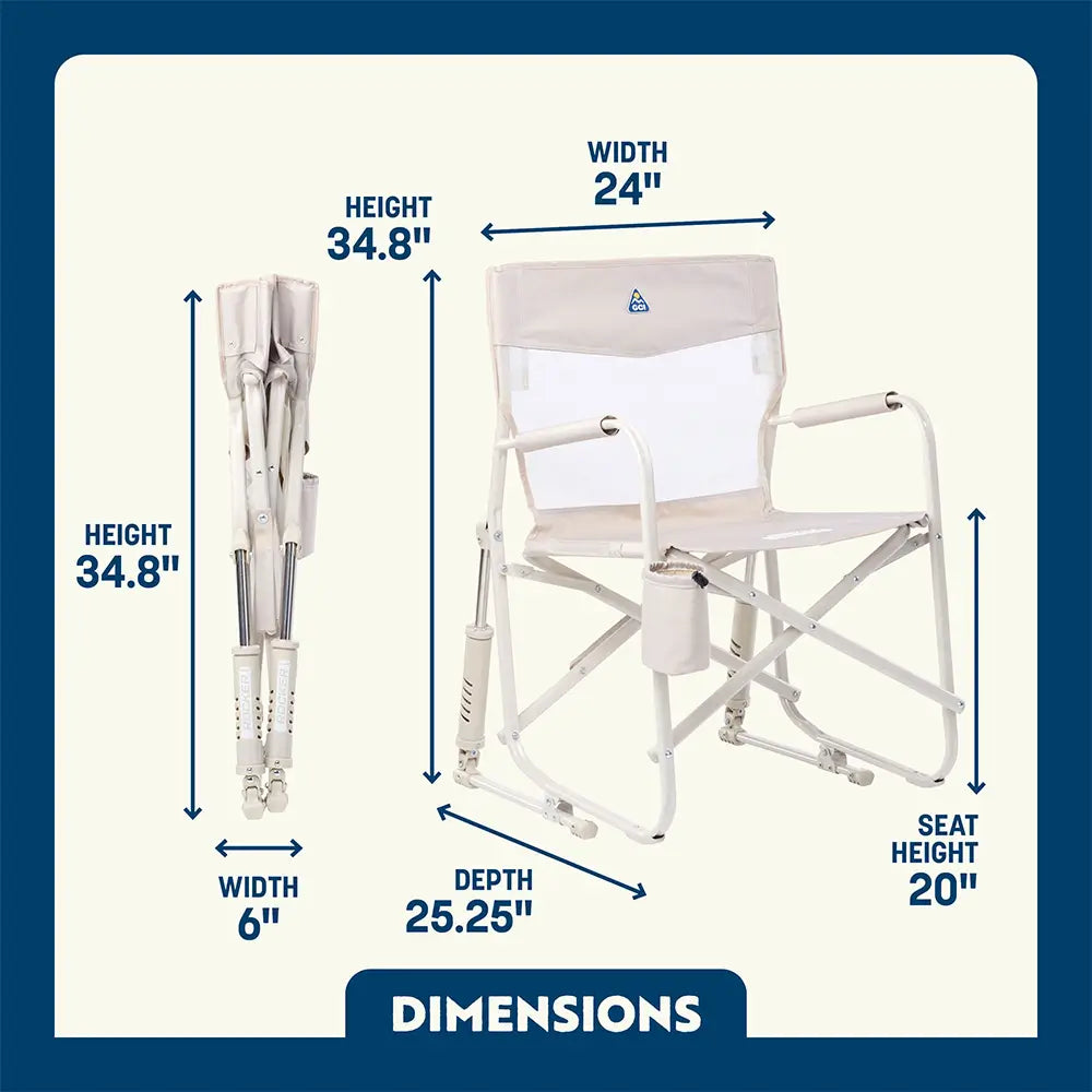 Ultra-Comfortable Freestyle Rocker Elite - Folding Rocking Chair - Perfect for Tailgating Detail
