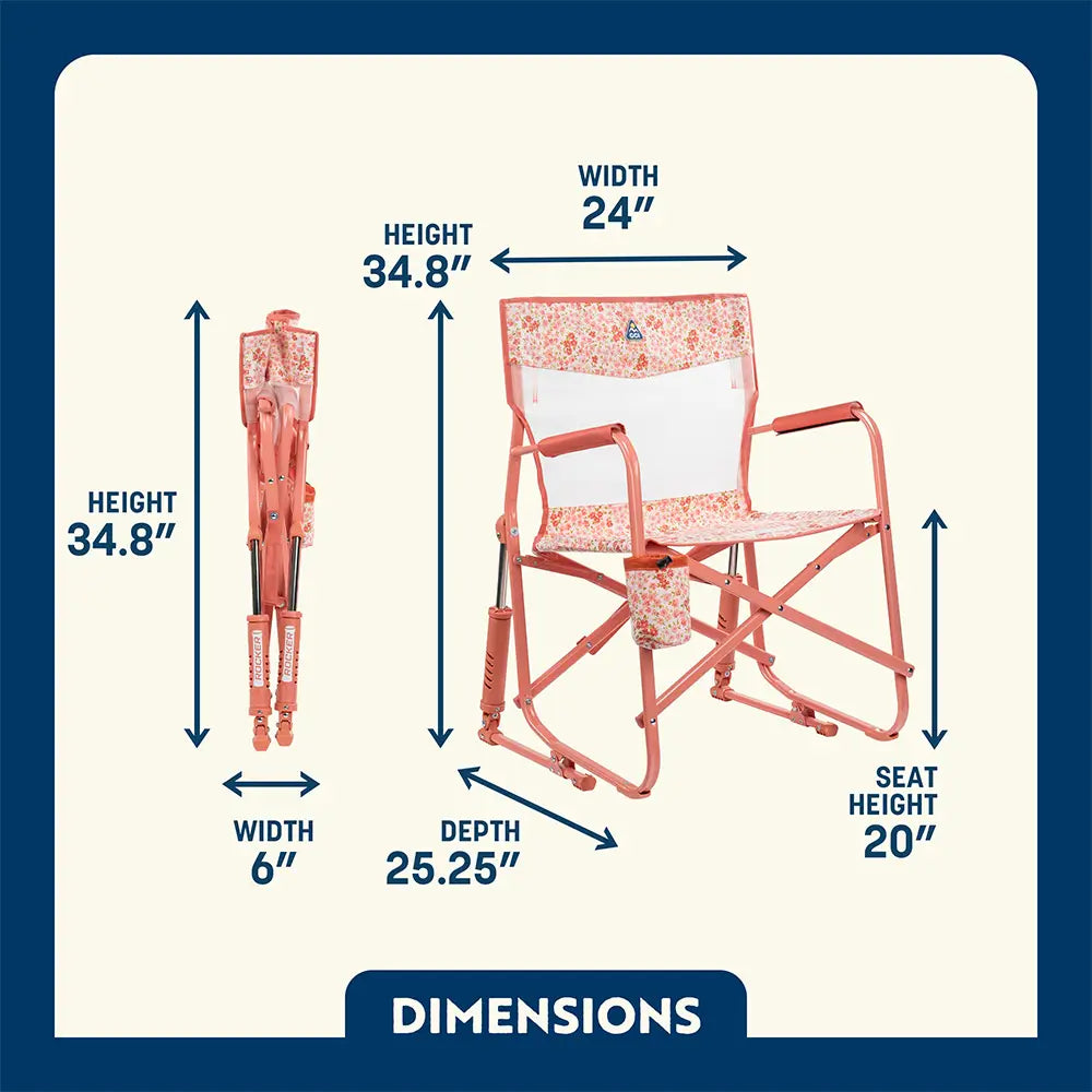 Ultra-Comfortable Freestyle Rocker Elite - Folding Rocking Chair - Perfect for Tailgating Detail
