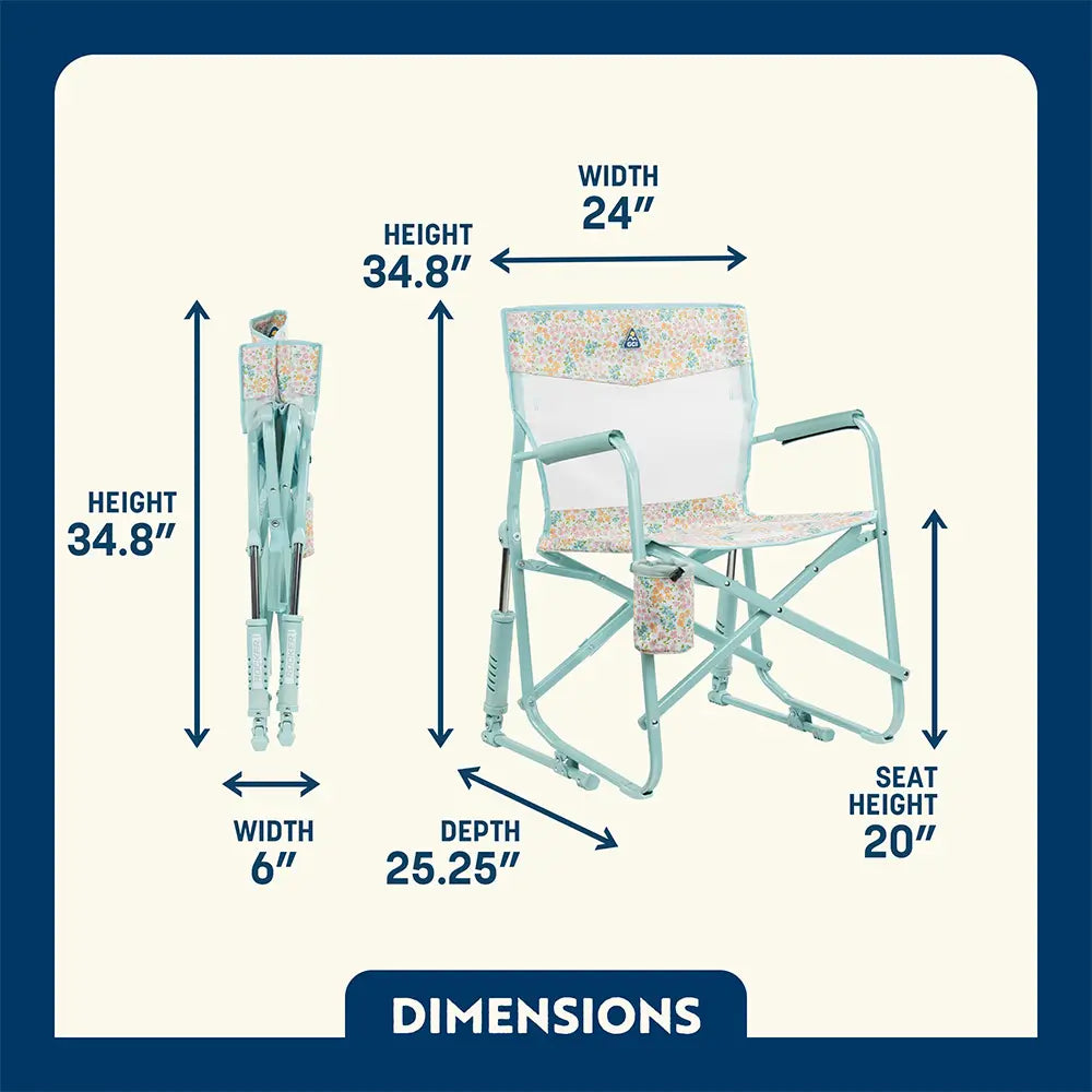 Ultra-Comfortable Freestyle Rocker Elite - Folding Rocking Chair - Perfect for Tailgating Detail