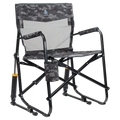 Ultra-Comfortable Freestyle Rocker Elite - Folding Rocking Chair - Perfect for Tailgating - Cool Gray Camo