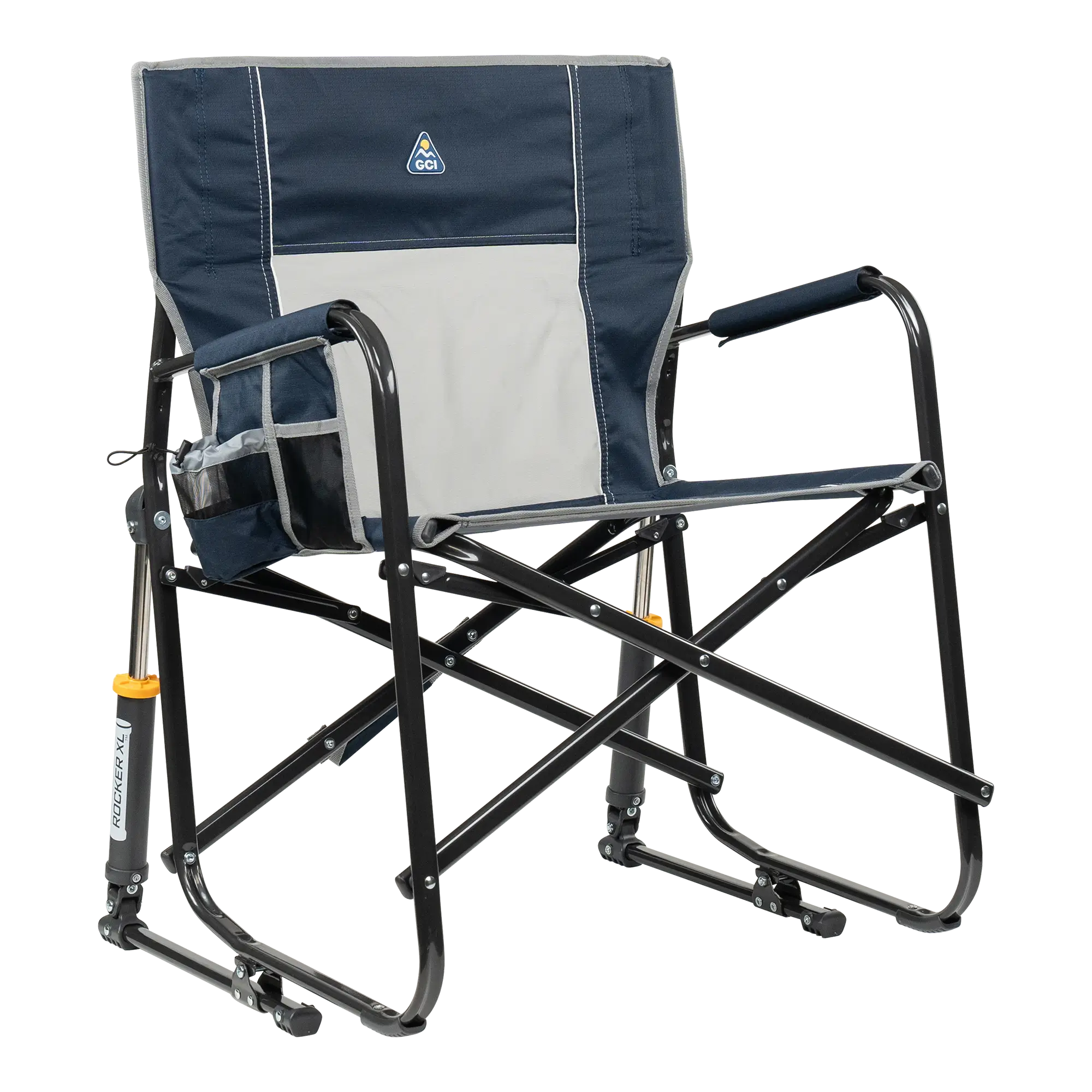 Premium All-Weather Freestyle Rocker XL - Camp Rocker Chair for Fishing & Beach Trips - Indigo