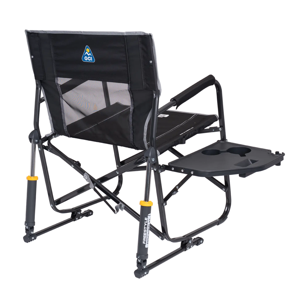 Foldable Freestyle Rocker XL with Side Table - Rocker Chair for Camping & Lawns Detail