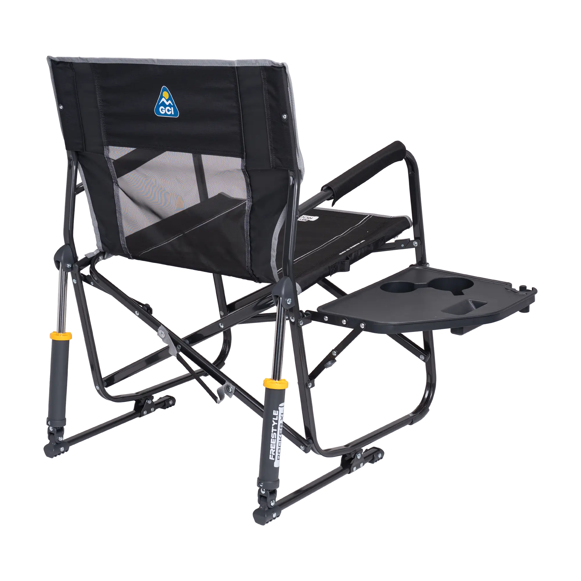Foldable Freestyle Rocker XL with Side Table - Rocker Chair for Camping & Lawns Detail
