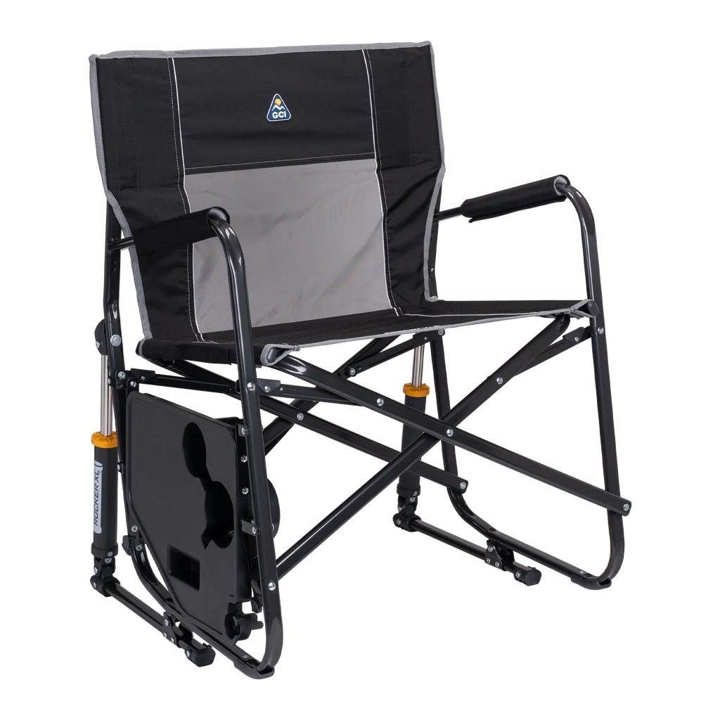 Foldable Freestyle Rocker XL with Side Table - Rocker Chair for Camping & Lawns Detail
