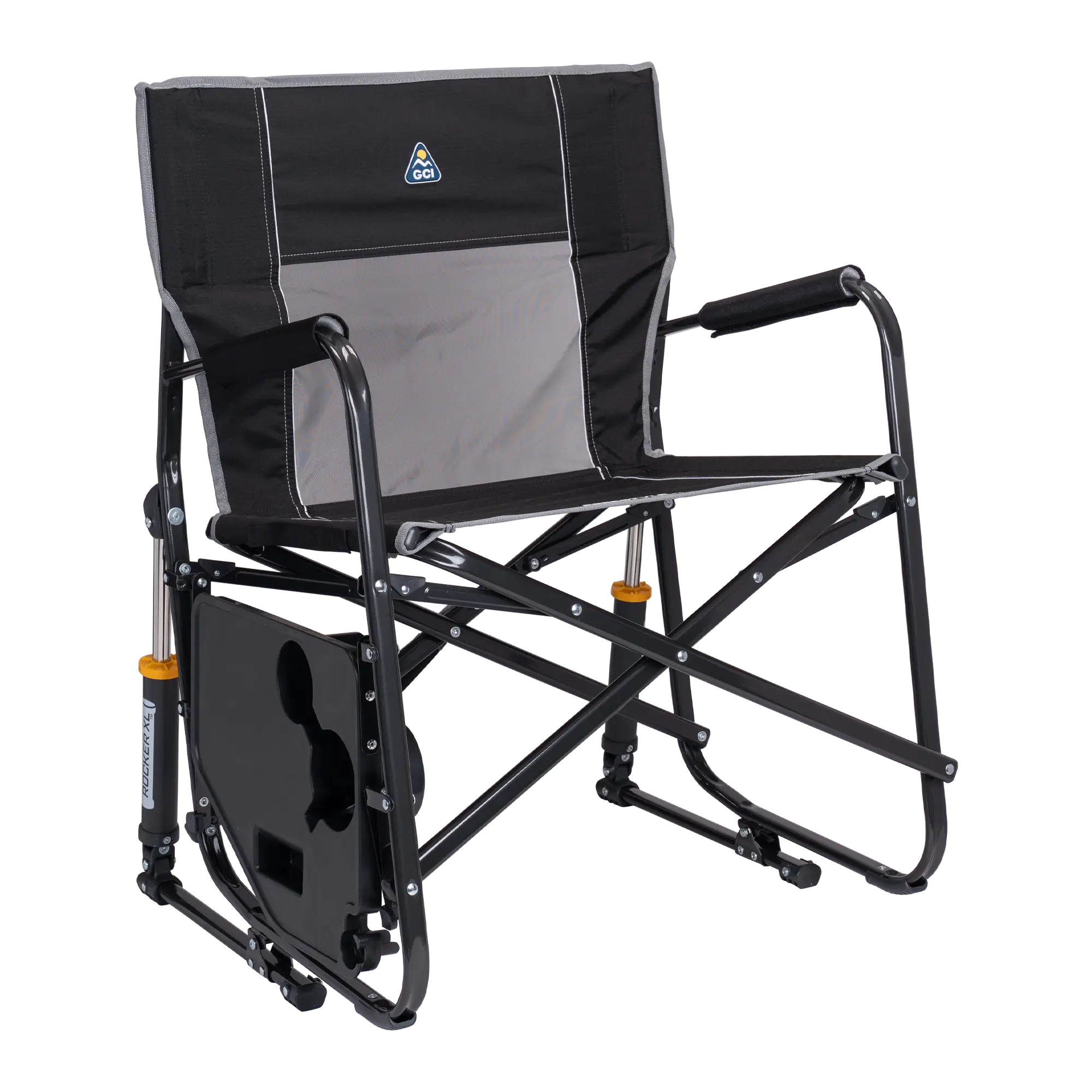 Foldable Freestyle Rocker XL with Side Table - Rocker Chair for Camping & Lawns Detail