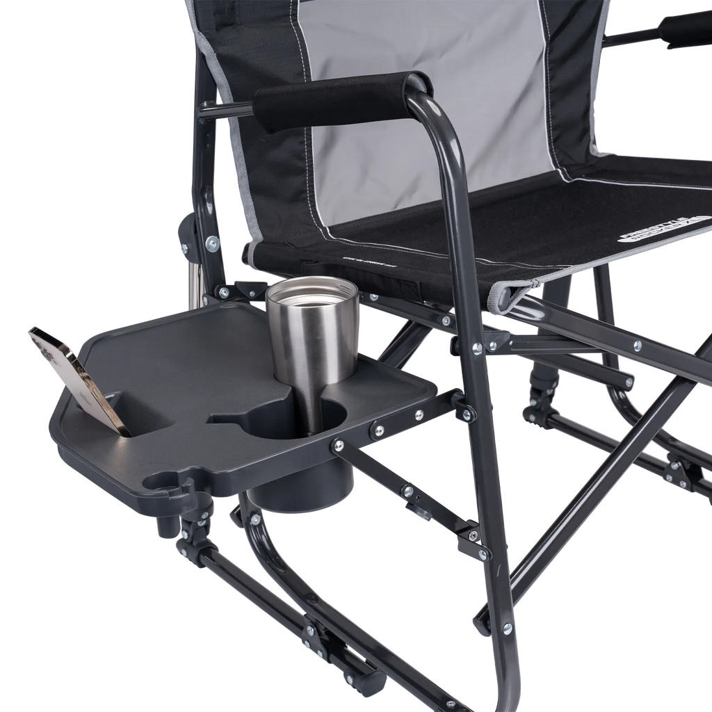 Foldable Freestyle Rocker XL with Side Table - Rocker Chair for Camping & Lawns Detail