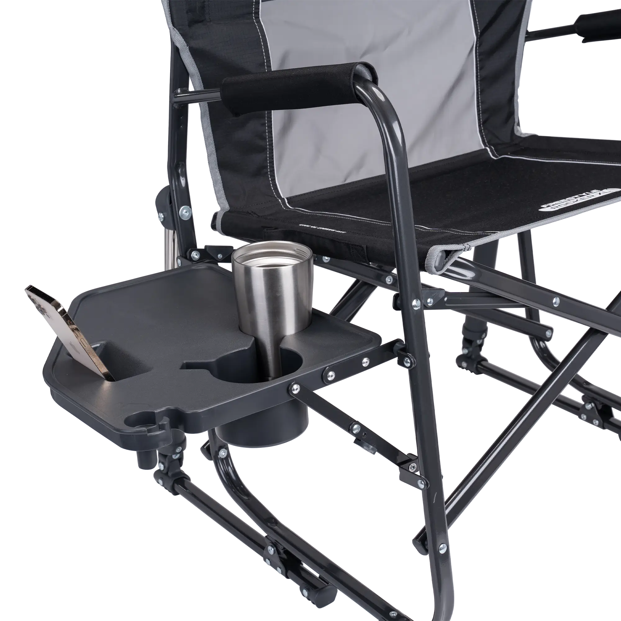 Foldable Freestyle Rocker XL with Side Table - Rocker Chair for Camping & Lawns Detail