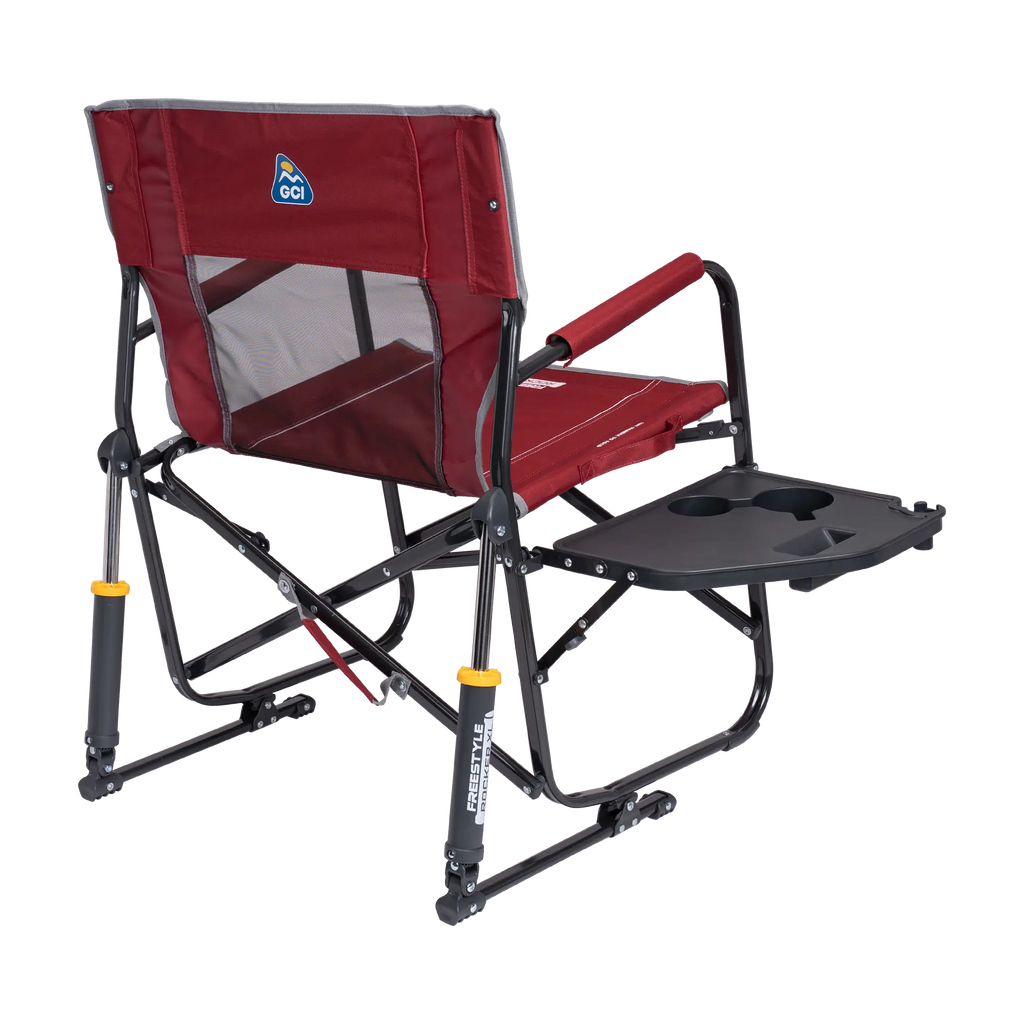 Foldable Freestyle Rocker XL with Side Table - Rocker Chair for Camping & Lawns Detail