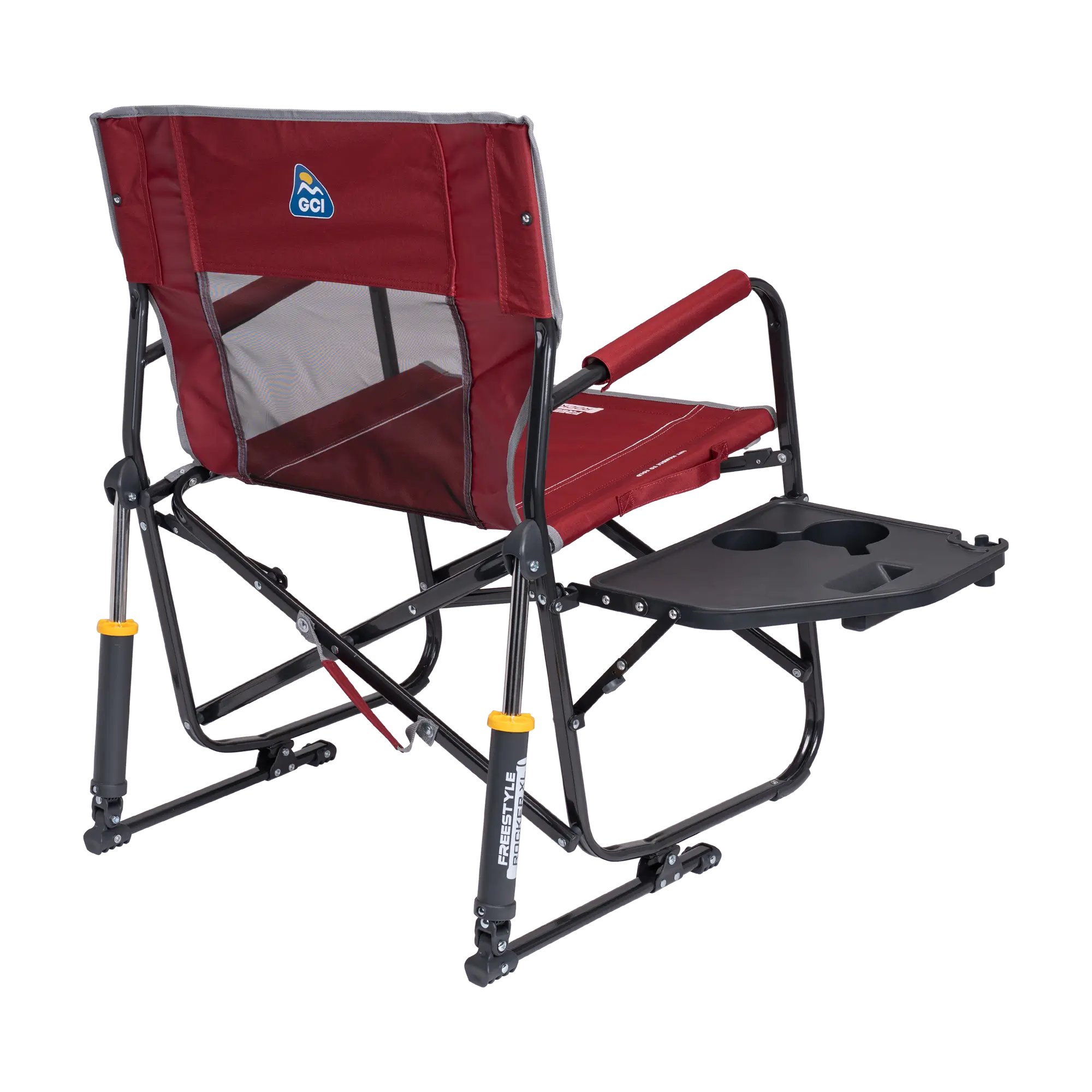 Foldable Freestyle Rocker XL with Side Table - Rocker Chair for Camping & Lawns Detail