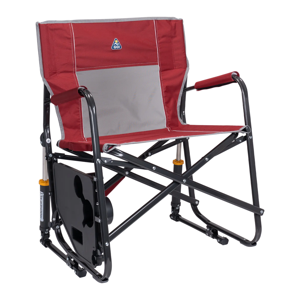 Foldable Freestyle Rocker XL with Side Table - Rocker Chair for Camping & Lawns Detail