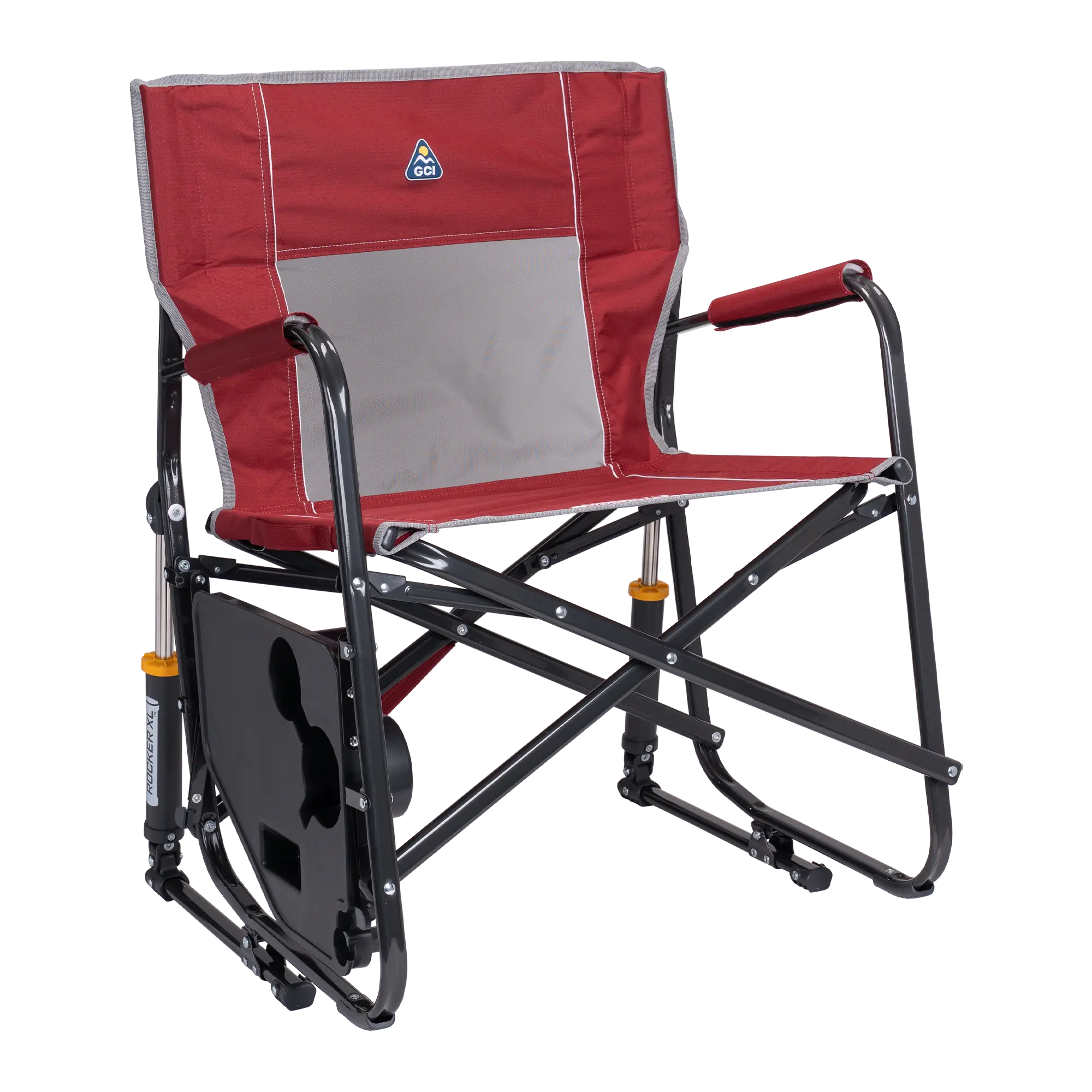 Foldable Freestyle Rocker XL with Side Table - Rocker Chair for Camping & Lawns Detail